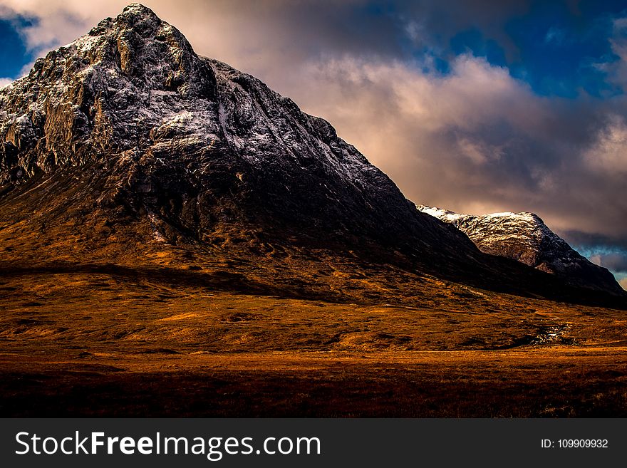 Panoramic Photography Of Rock Mountain