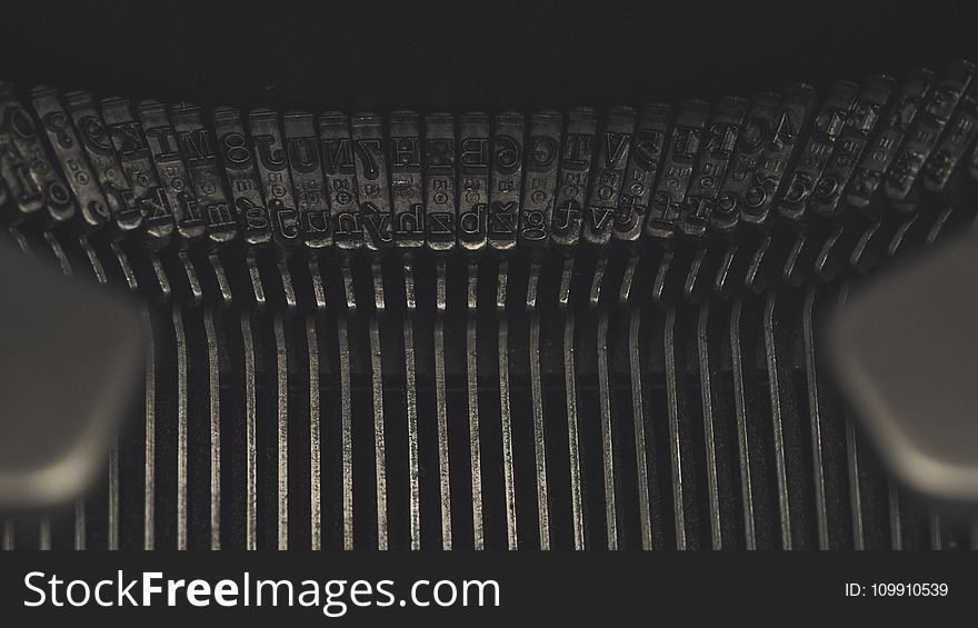 Close-up Photo of Typewriter