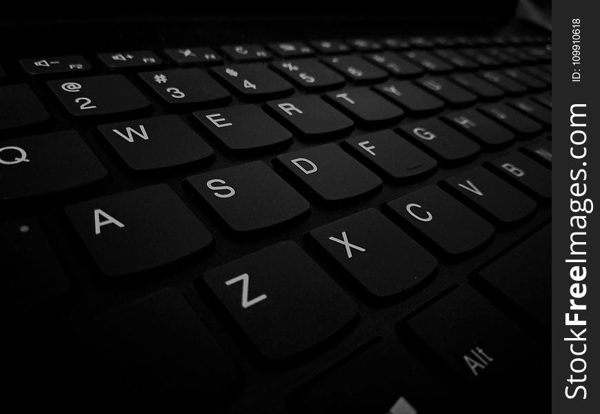 Closeup Photo Of Black Computer Keyboard&x27;s Left Side Keys