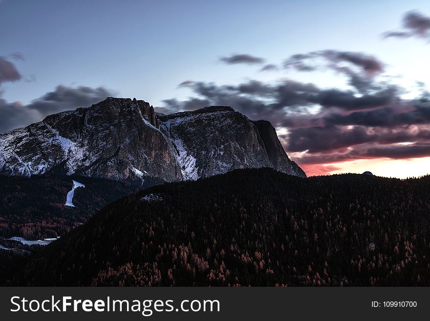 Photography Of Mountain During Golden Hour