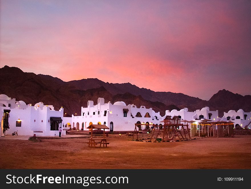 White Painted Houses