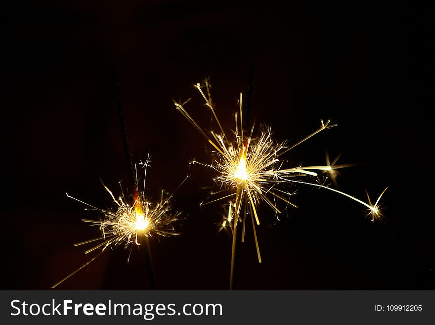 Close-up Photography of Sparklers