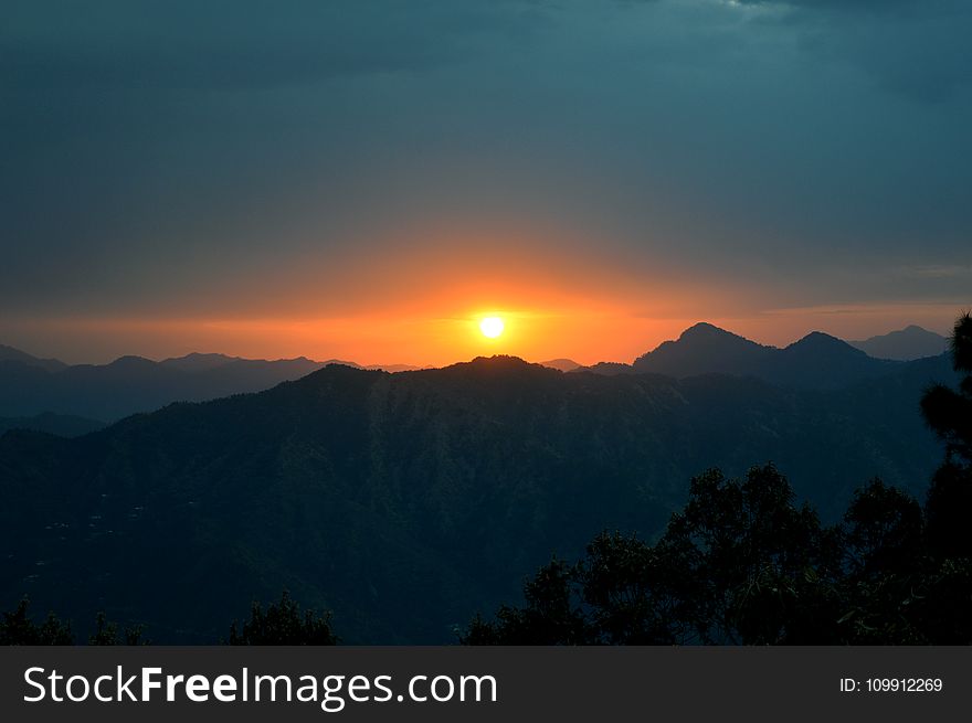Photo of Mountain during Sunset