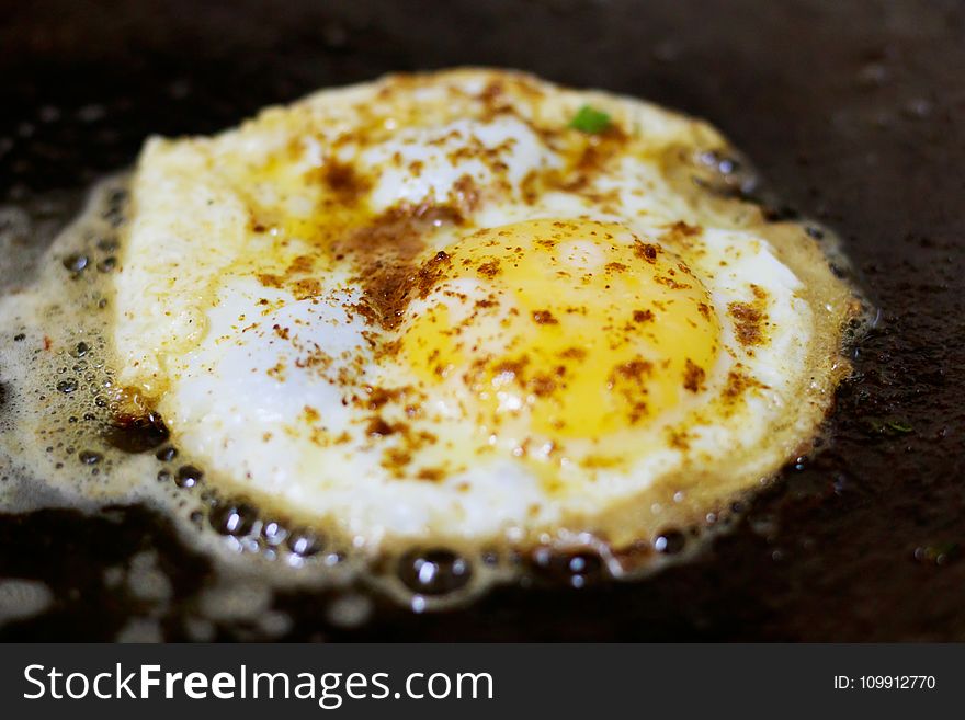 Fried Egg With Seasonings