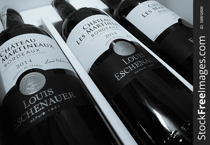 2014 Three Chateau Les Martineaux Bordeaux Bottles