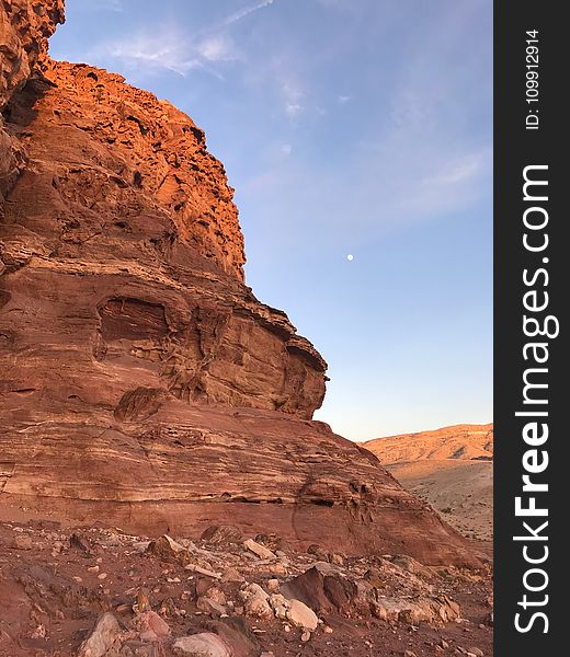 Rock Formation Under Blue Sky