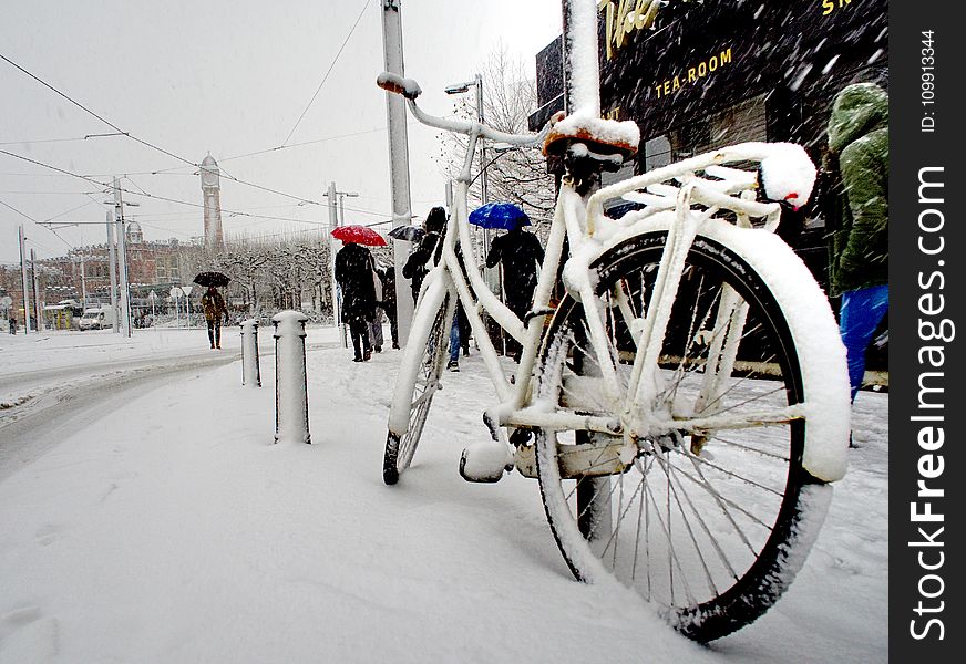 White City Bike Cover With Snow