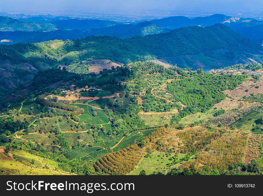 Aerial View Photography Of Mountain