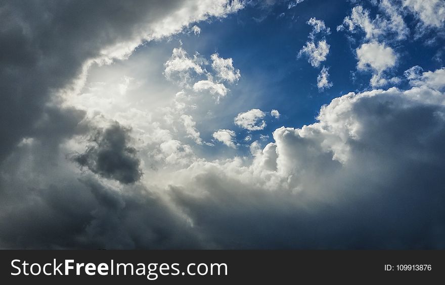 Gray Clouds With Blue Sky