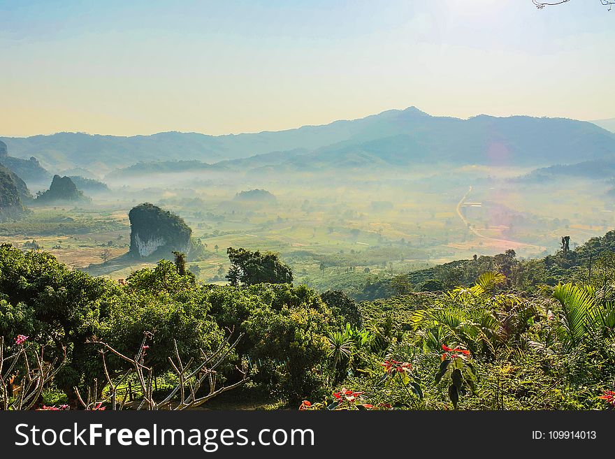 Scenic View Of The Mountains