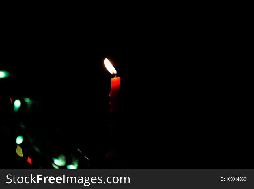 Close-Up Photography of Red Candle