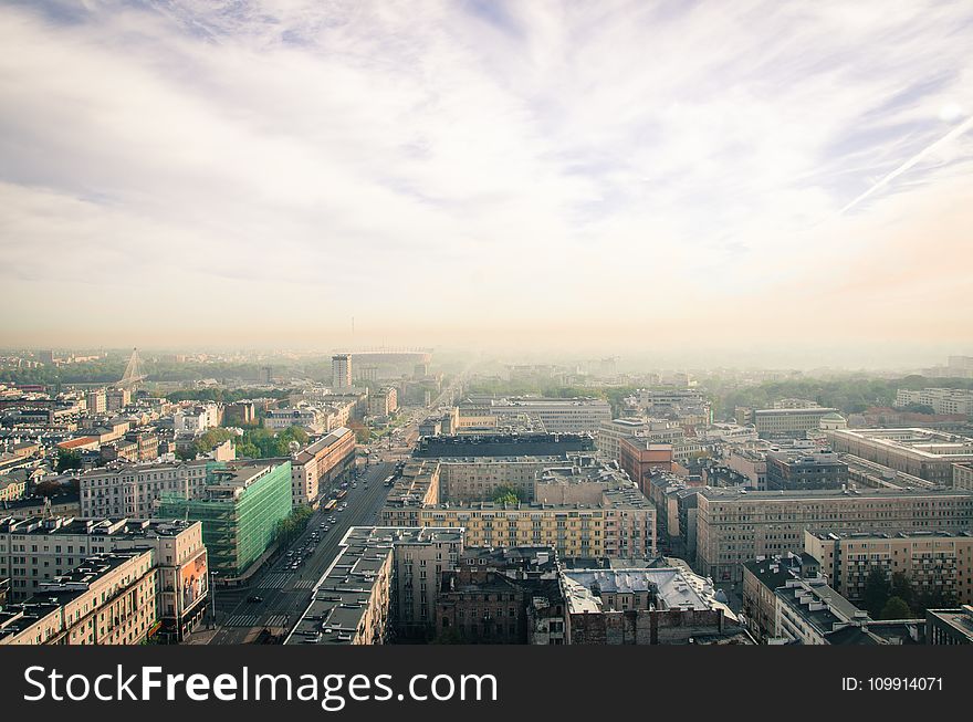 Bird&#x27;s Eye View of City