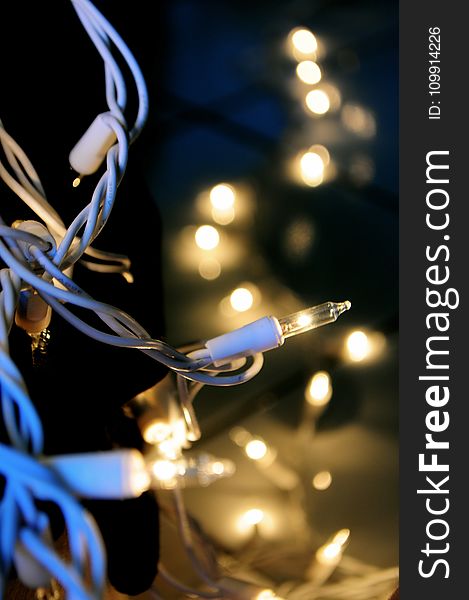 Close Up Photo of Stringlights
