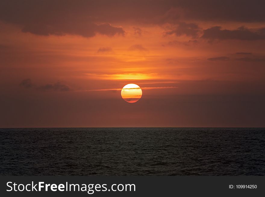 Afterglow, Beach, Clouds