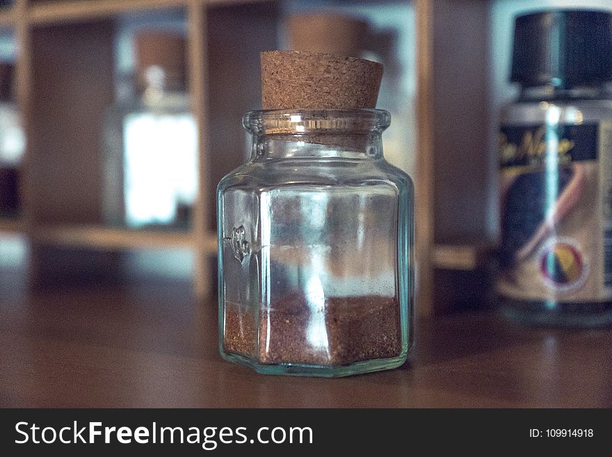 Close-up Photo of Glass Jar
