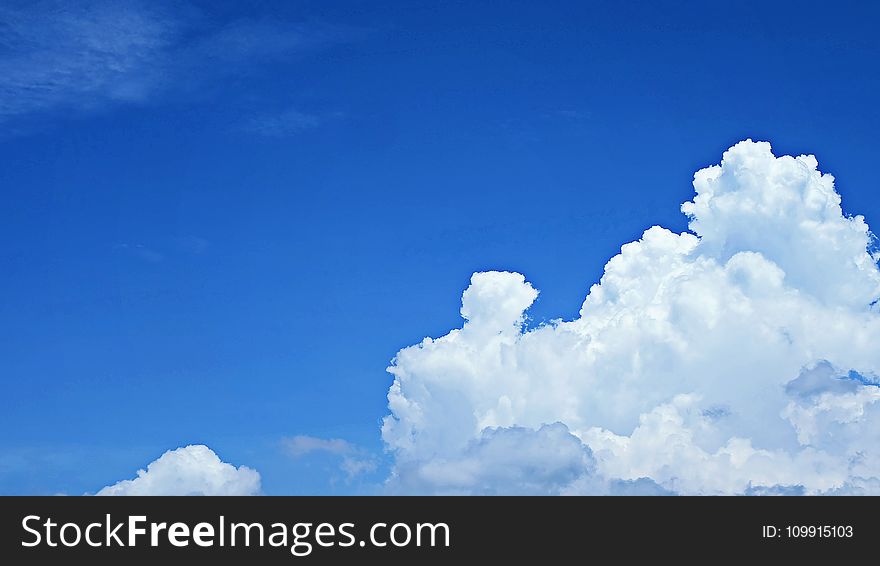 Nimbus Clouds and Blue Sky