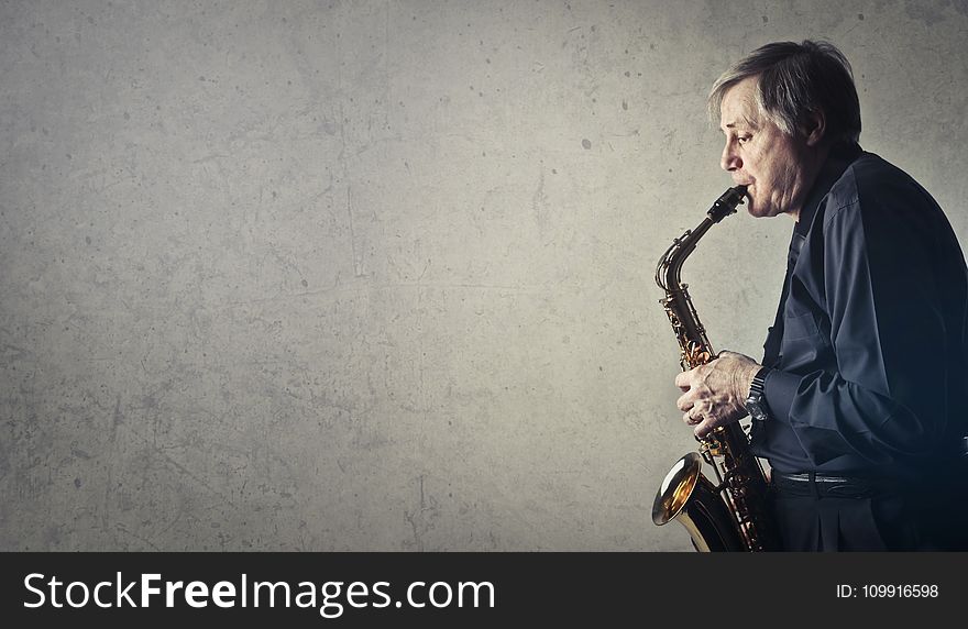 Man Playing Saxophone