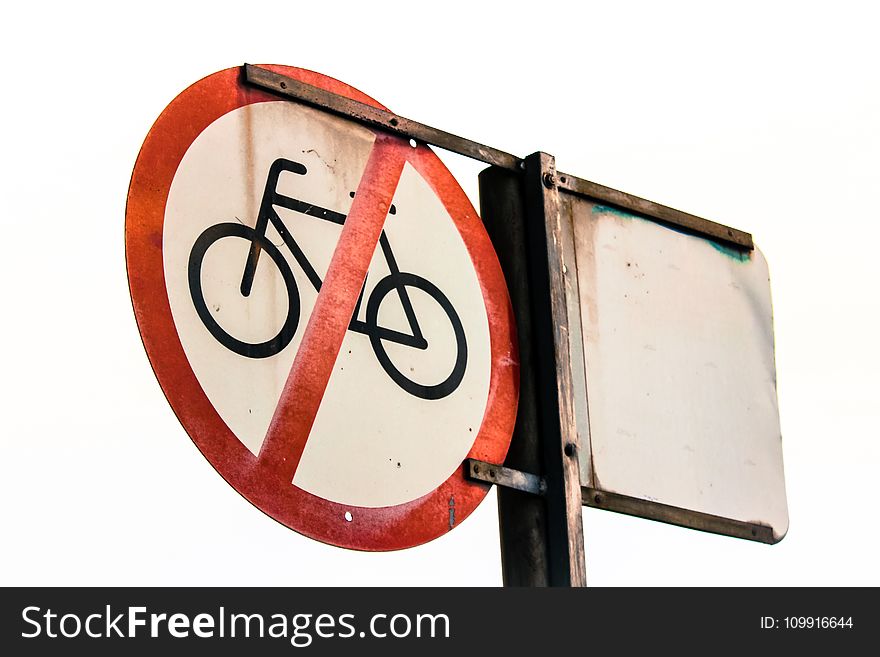 No Bicycles Allowed Signage