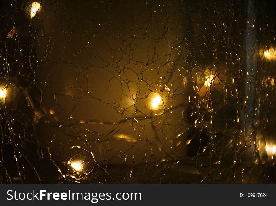 Cracked Glass Mirror