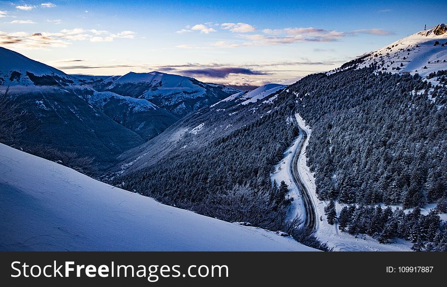 Aerial View of the Mountains