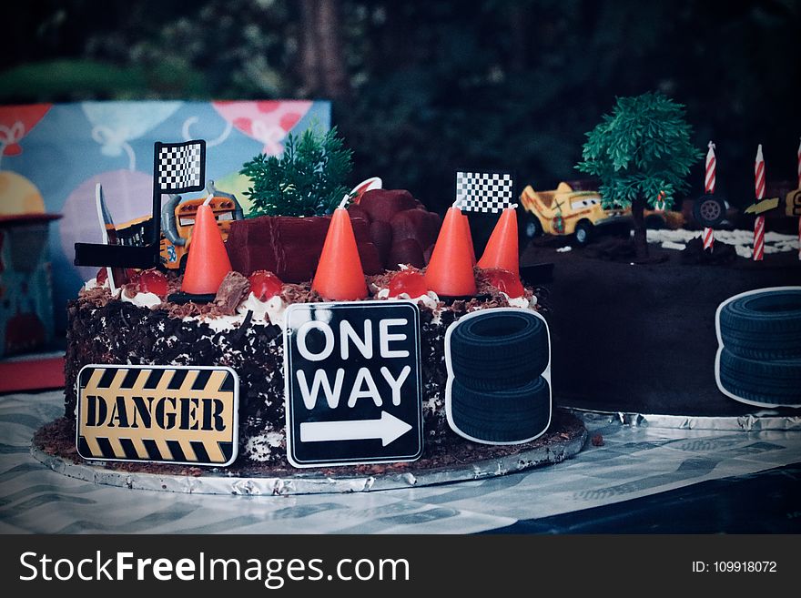 Cake With Road Signs