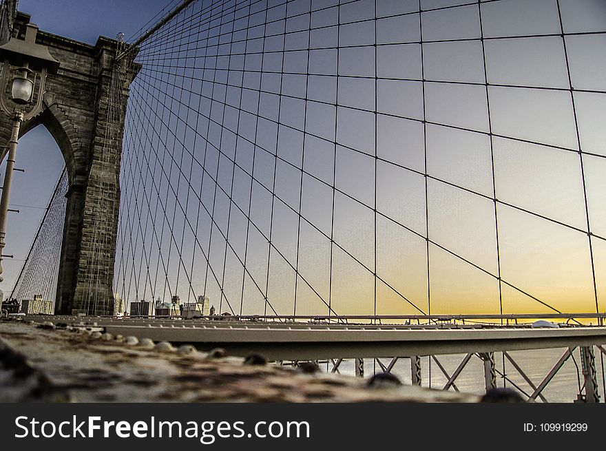 Low Angle Photography of Brooklyn Bridge