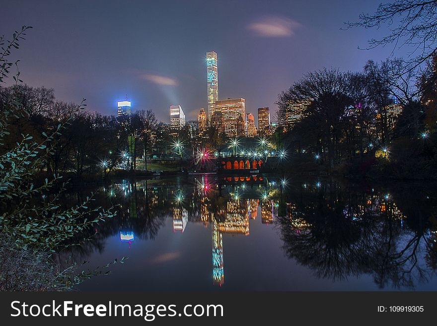 Panoramic Photo of City Skyline