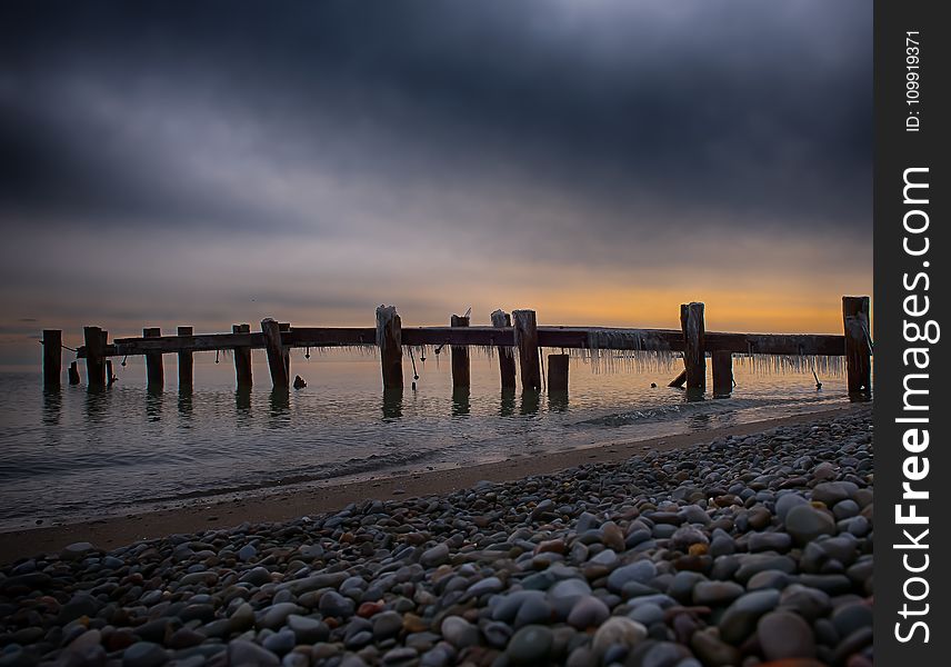 Brown Wooden Dock