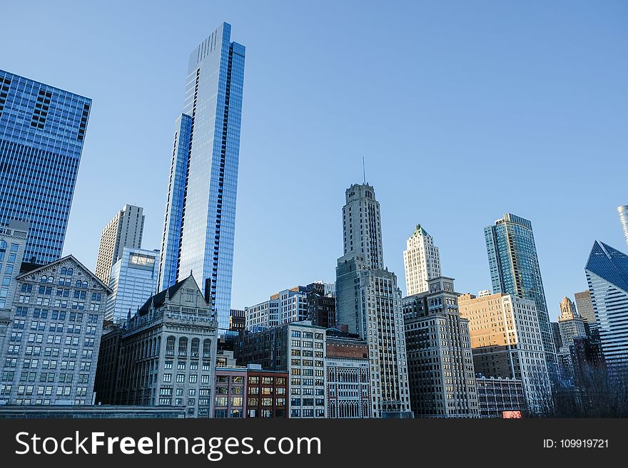 High-rise Buildings Under Clear Blue Sky