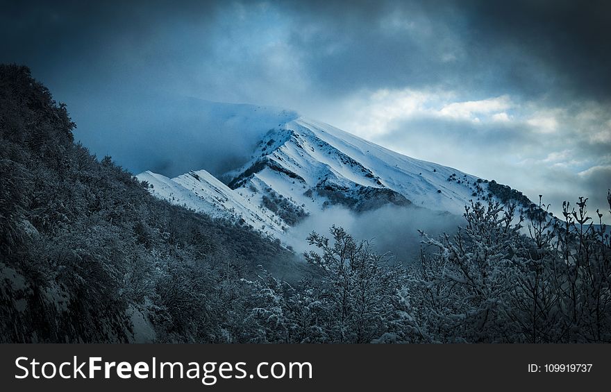 Scenic View Of Snowy Mountain