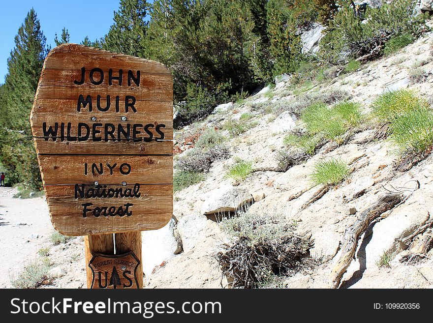 John Muir Wilderness Signage
