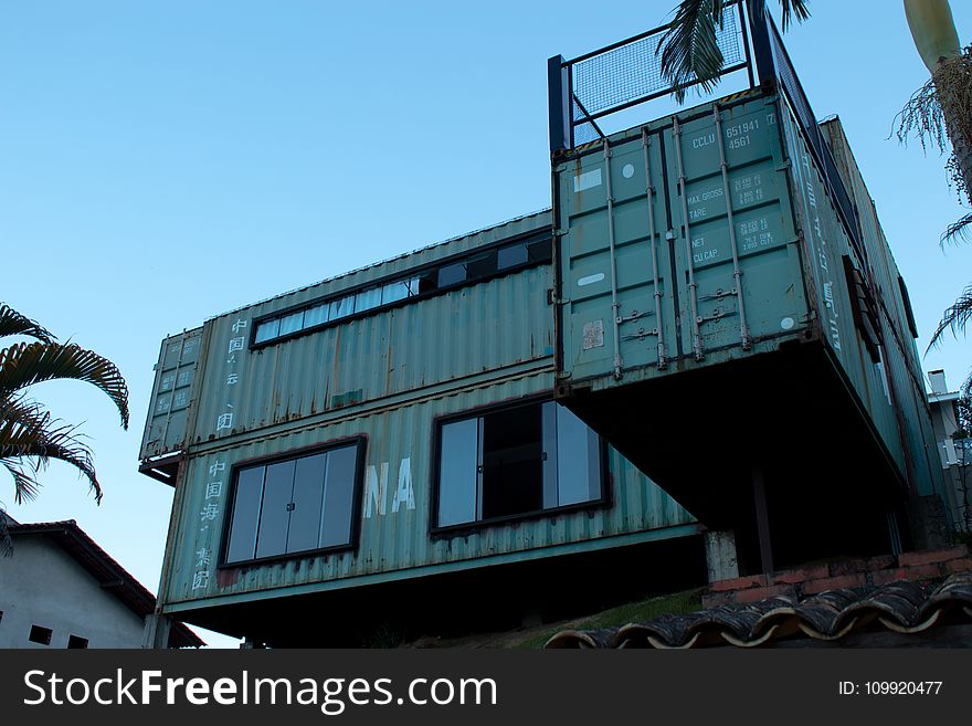 Gray Containerized Housing Unit