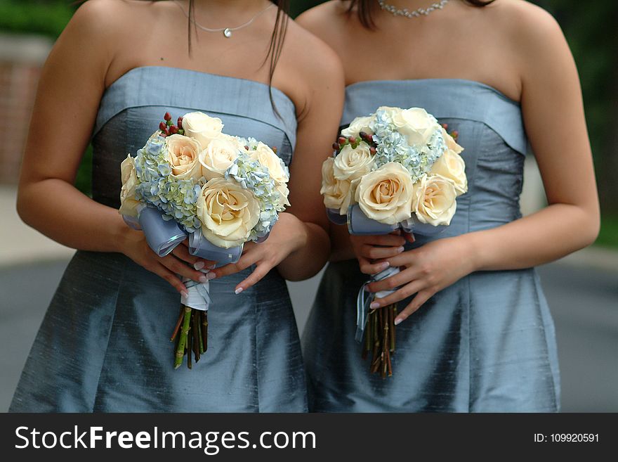 Women&#x27;s Gray Strapless Dresses