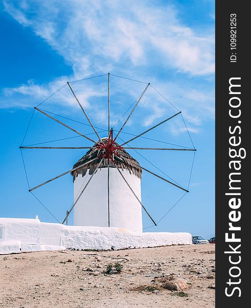 Photo Of Black And White Windmill