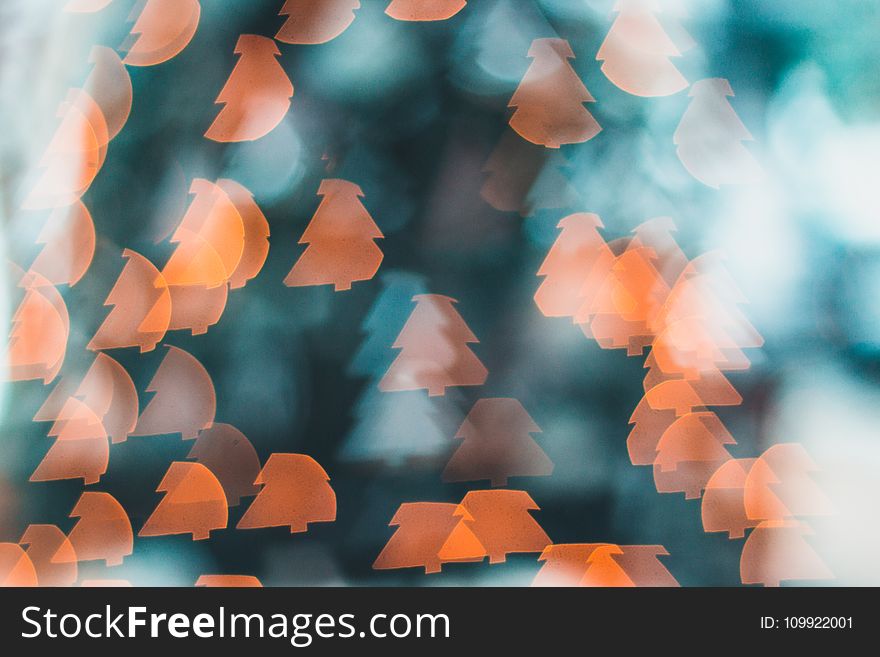 Bokeh Photography of Orange Lights