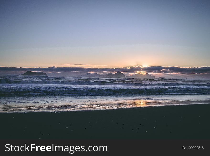 Photo of Sea Waves during Sunset