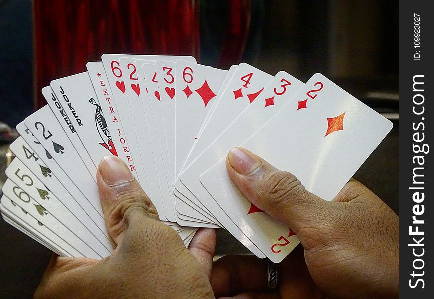 Gaming Cards On Hands