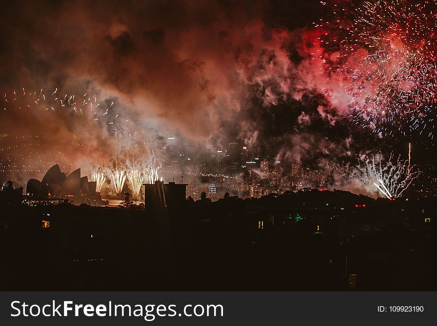 Fireworks At Night