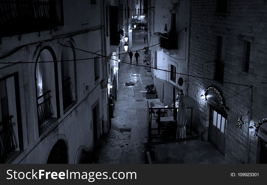 Grayscale Photo Of Buildings