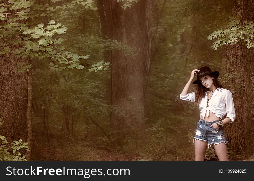 Photo of Woman Near Forest