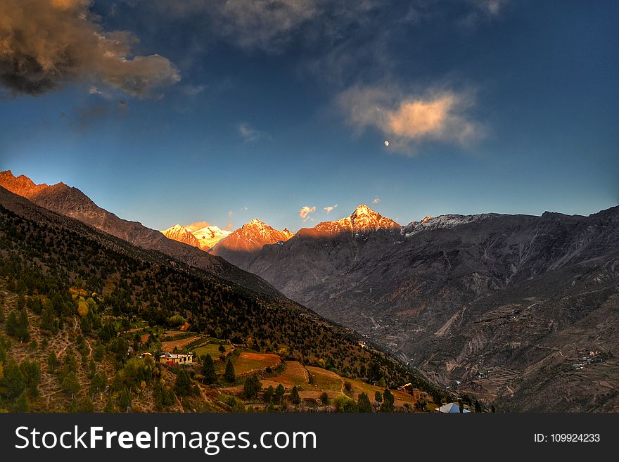 Aerial Photography of Mountains