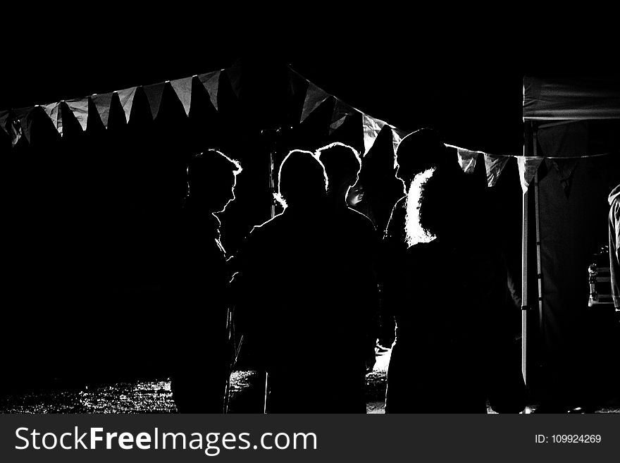 Silhouette Photo of People