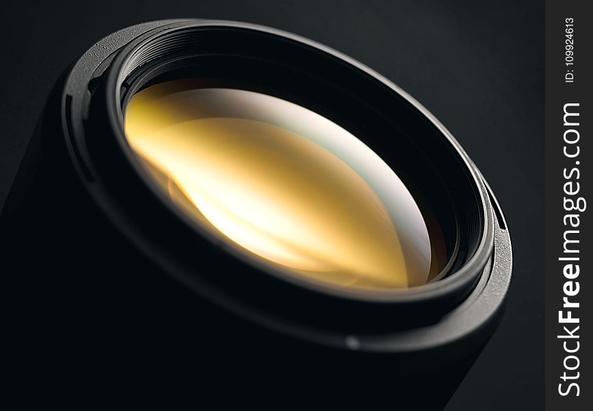 Photo of Black Camera Lens