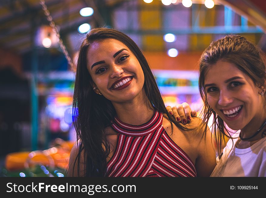 Selective Focus Photography of Women Smiling