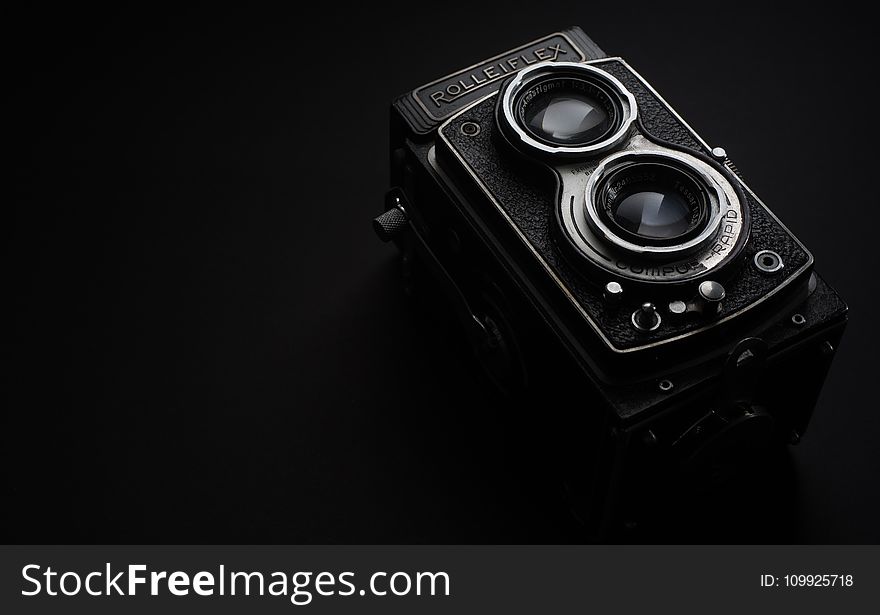 Black Rolleiflex Camera