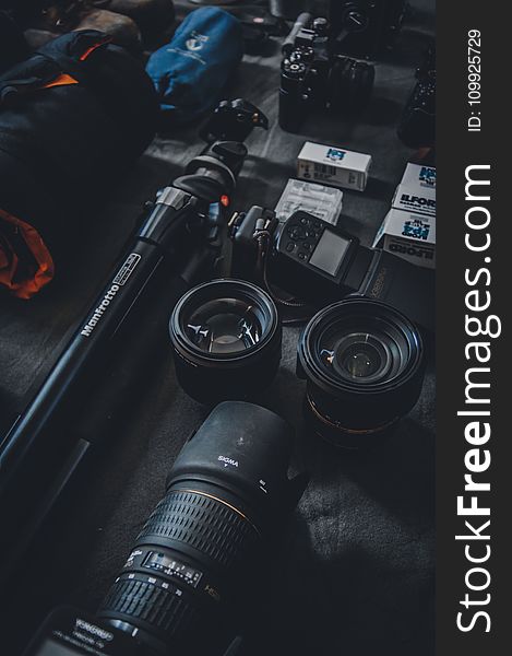 Selective Focus Photography of Dslr Camera Parts