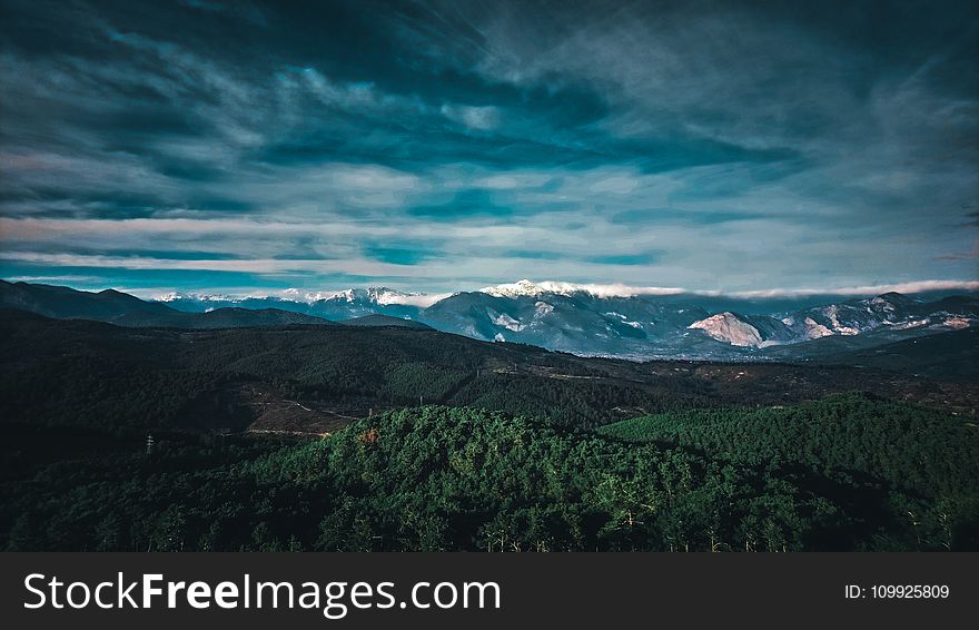 Landscape Photo of Green Mountains
