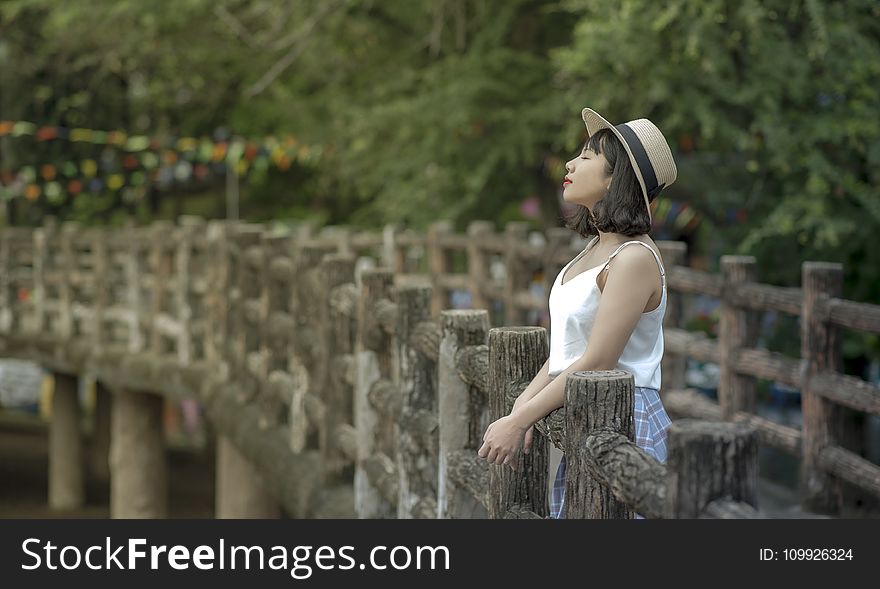 Woman On Bridge