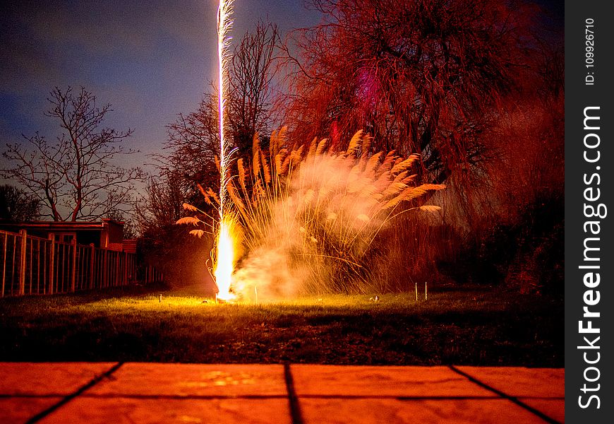 Time Lapse Photography of Firework during Nighttime