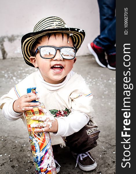 Photography of Kid Wearing Sunglasses